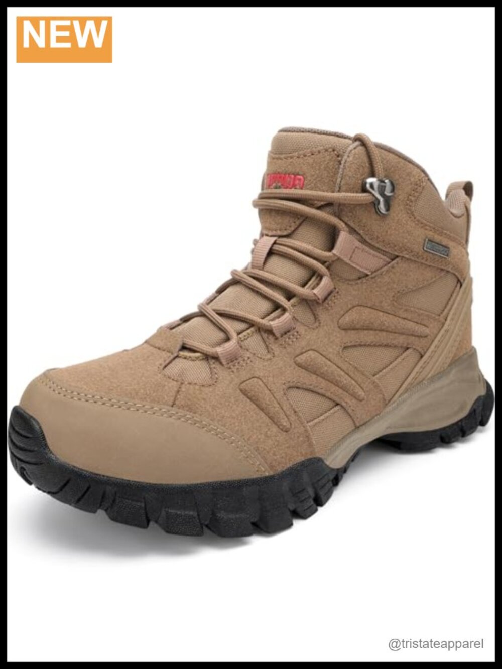 Waterproof Suede Hiking Boots Lightweight Non-Slip Lace Up Ankle Boots for Women